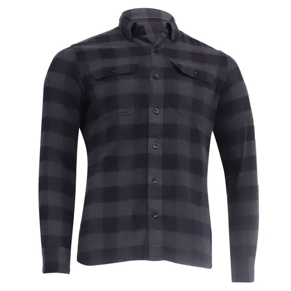 Tom Ford Plaid Flannel in Grey Cotton